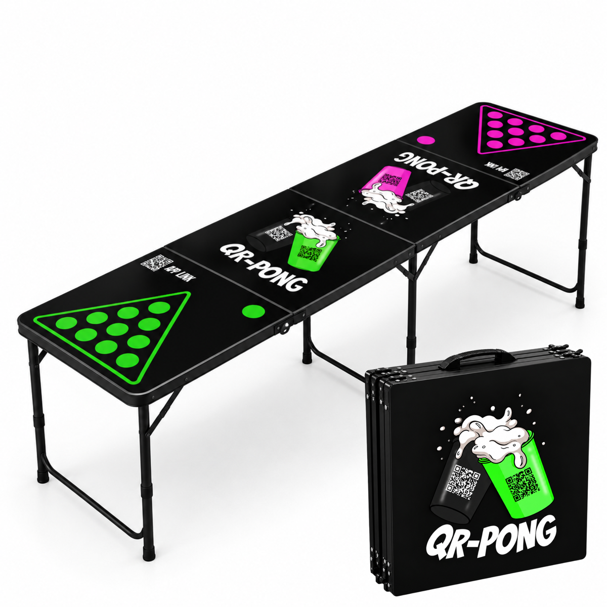 QR-Pong Premium Beer Pong Tisch