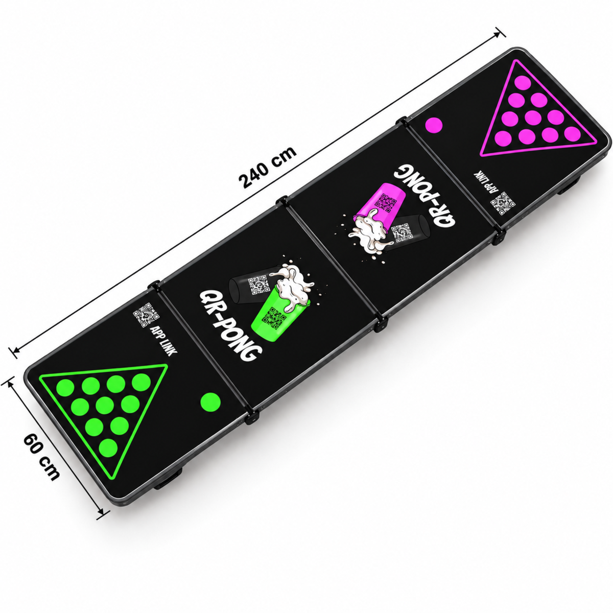 QR-Pong Premium Beer Pong Tisch